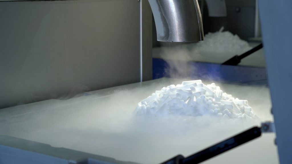 Producción de hielo seco