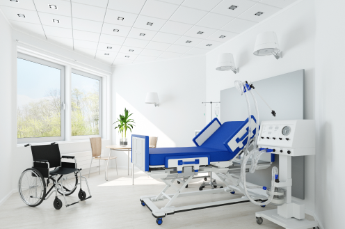 Krankenhaus mit Trockeneisstrahlen reinigen