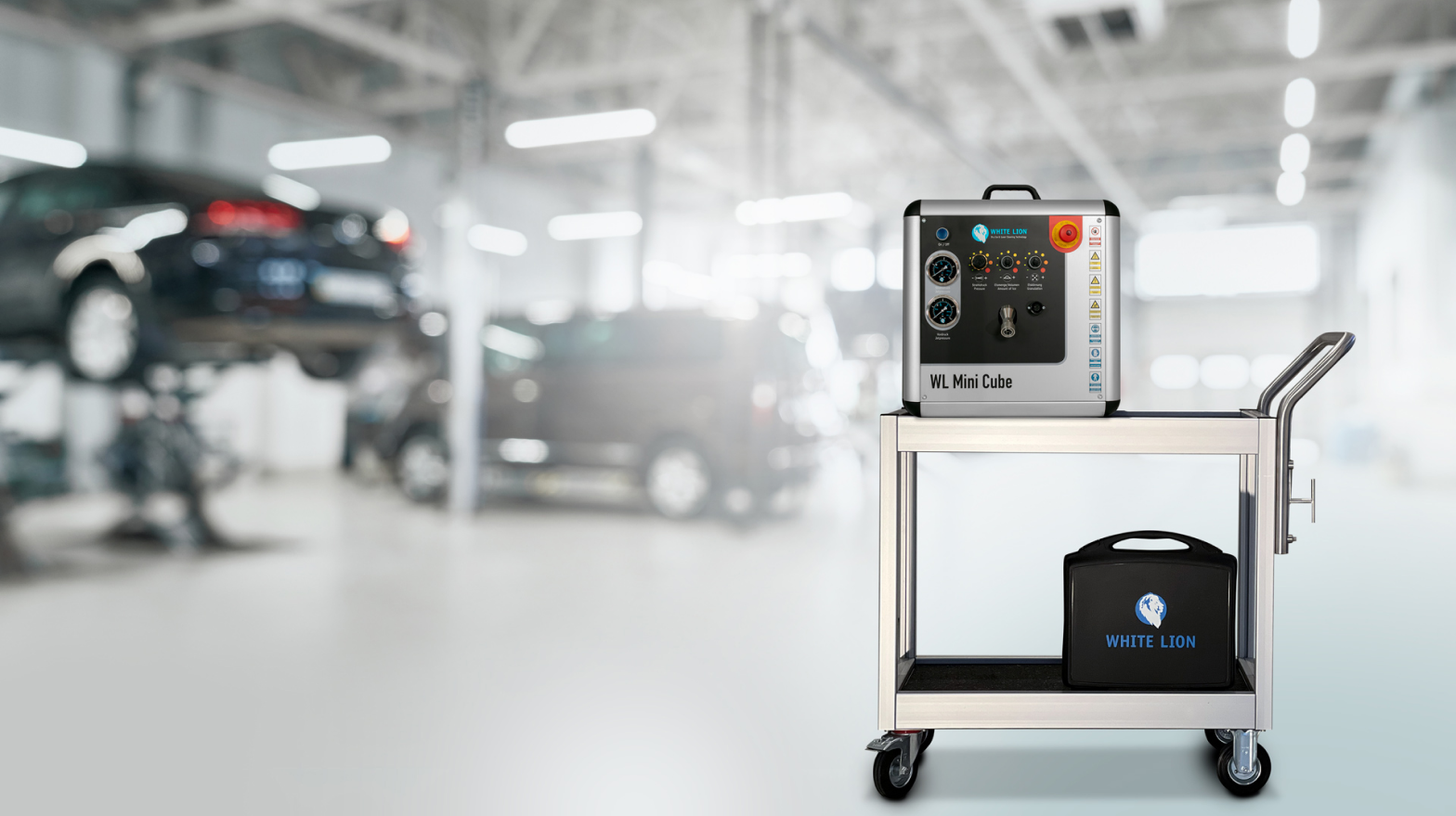 WL Mini Cube trolley - mobile dry ice blasting