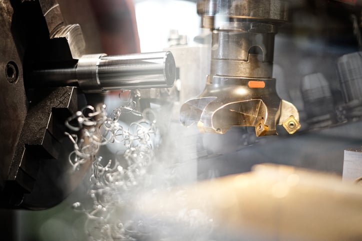Dry ice cleaning in mechanical engineering
