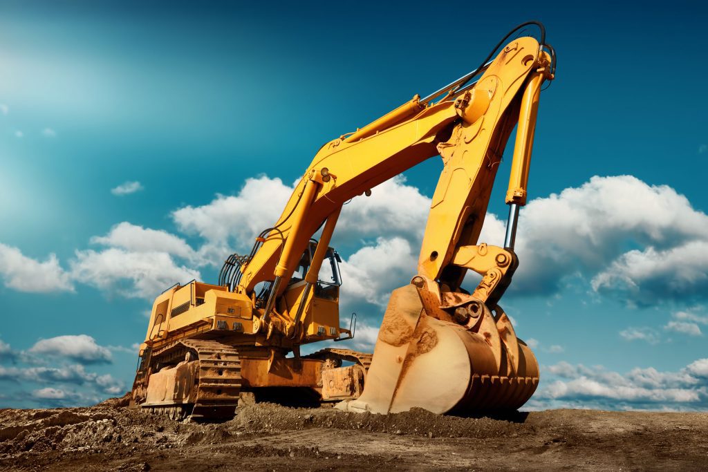 Baumaschinen mit Trockeneisstrahlen reinigen