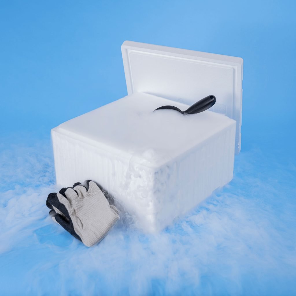 Dry ice storage