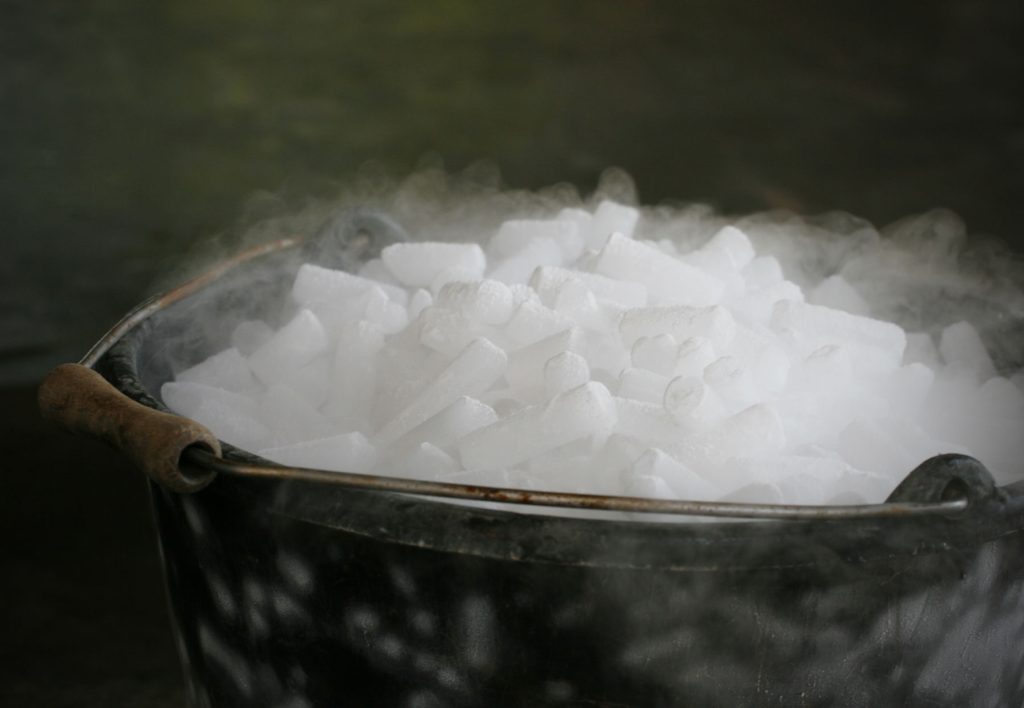 Incineración de hielo seco